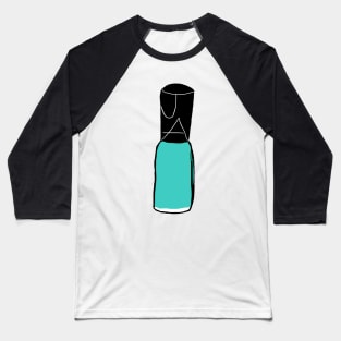 Aqua Nail Polish Baseball T-Shirt